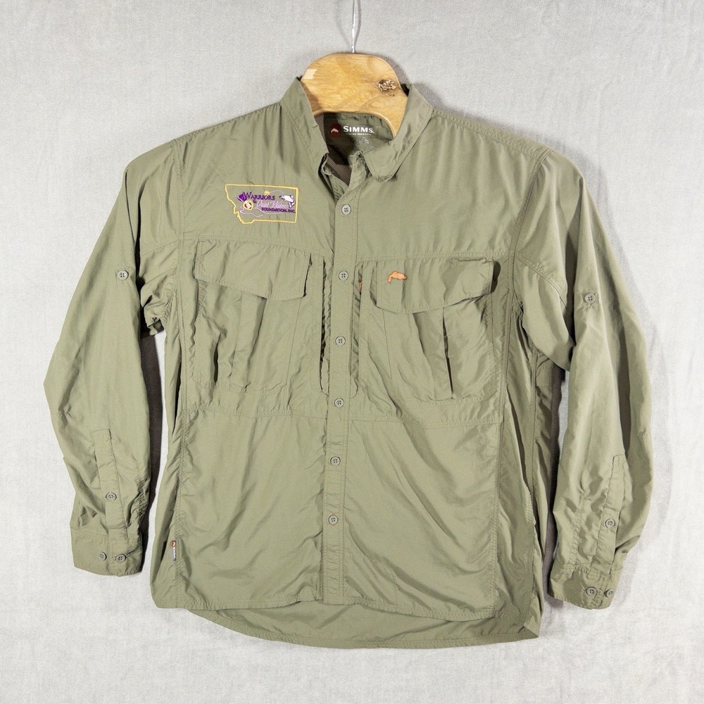 Simms Fishing Guide Series Vented‎ Shirt Mens L Gorpcore Outdoor Performance
